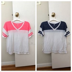 PACK OF 2!!! Old navy varsity t-shirt girls
